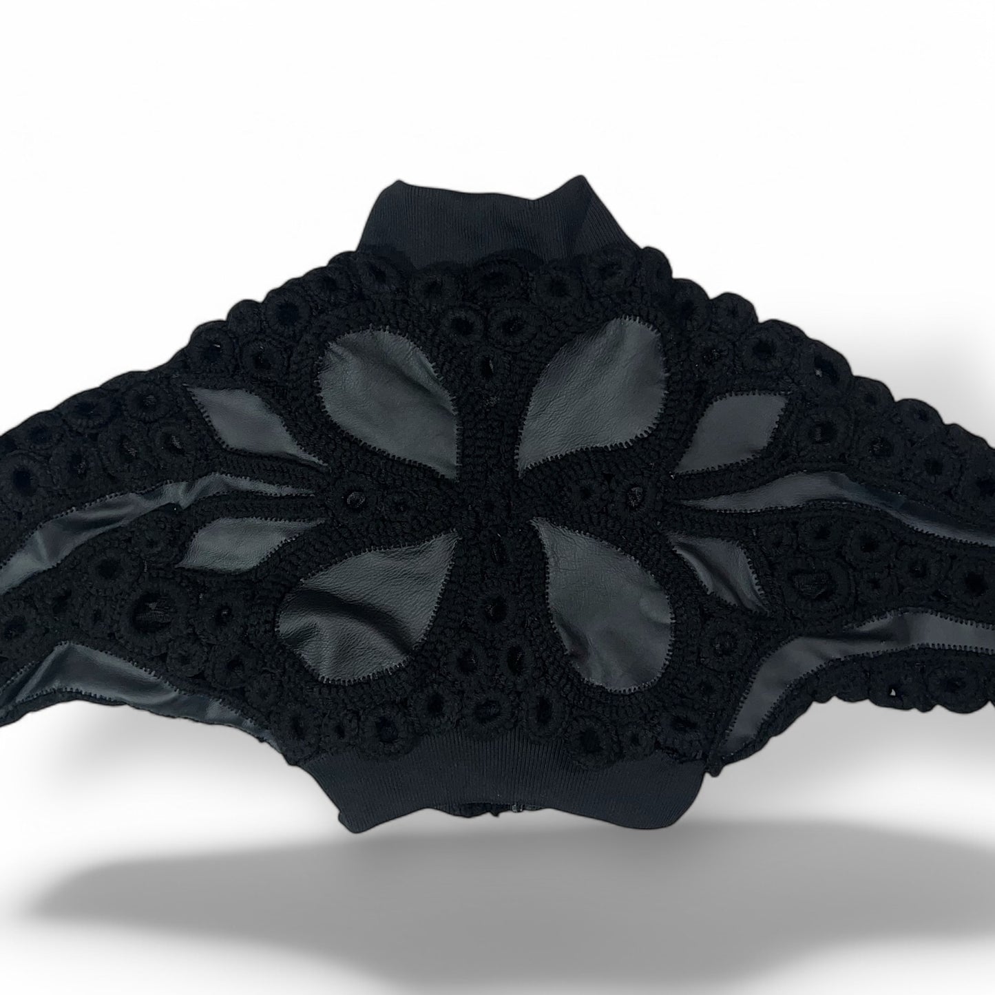 Crocheted Bomber jacket Black