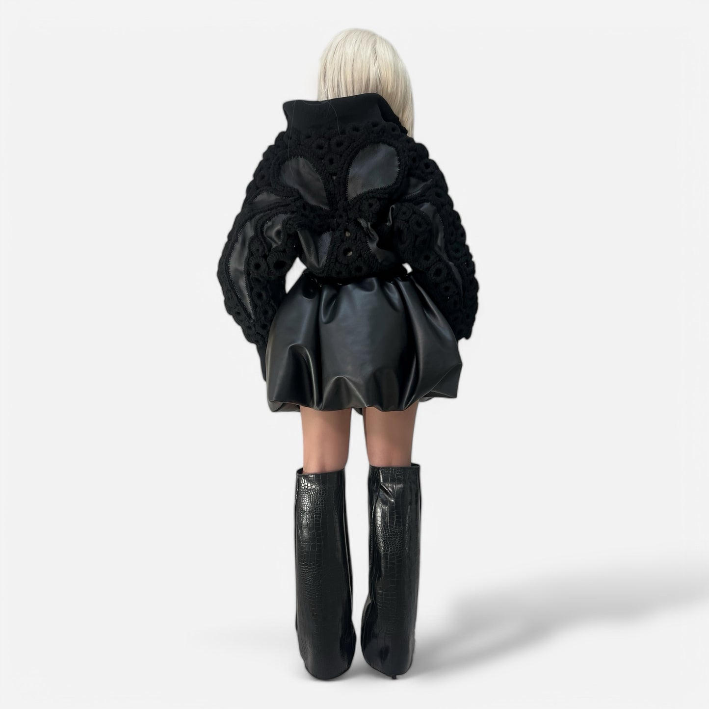 Bubble Leather skirt