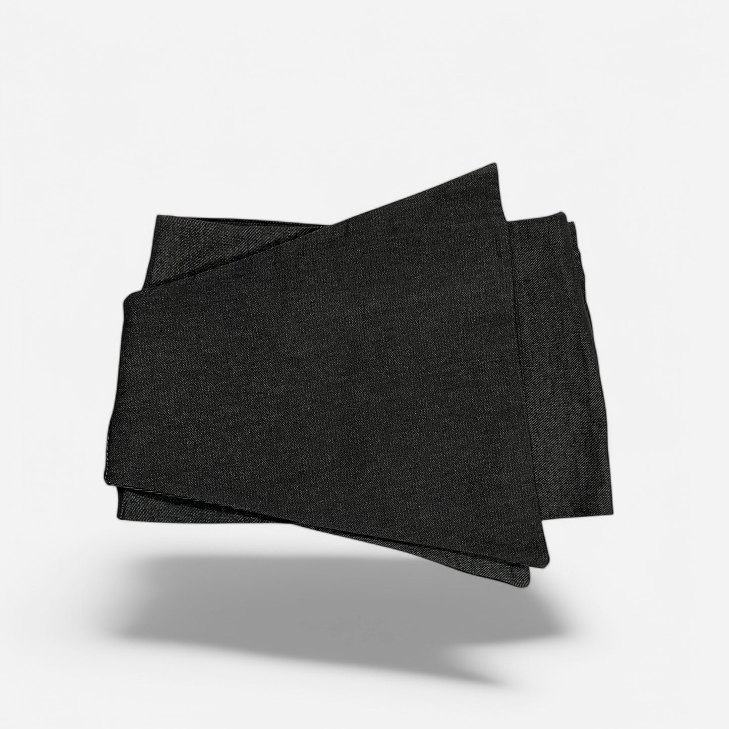 Asymmetric Denim Mini Skirt